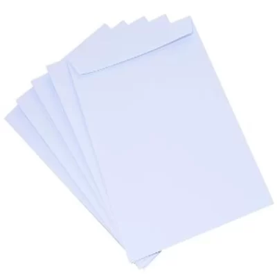 White Envelope A4 Size 100pcs with a flap