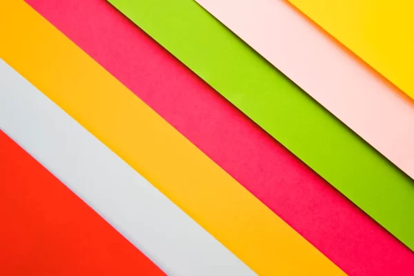 colored chart paper in various vibrant shades