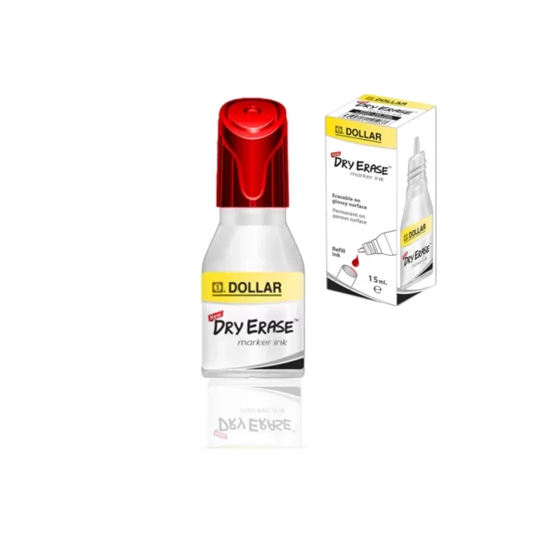 Dollar Dry Erase Marker Ink Red 15ml