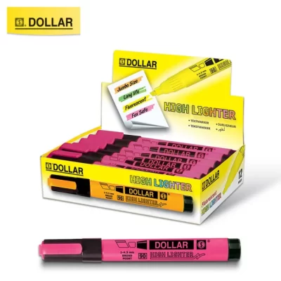 Dollar Highlighter Pink 12's box