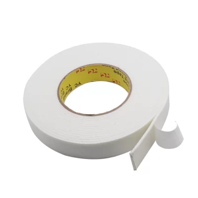 Double Sided Foam tape 1inch: A roll of adhesive tape with foam backing on both sides