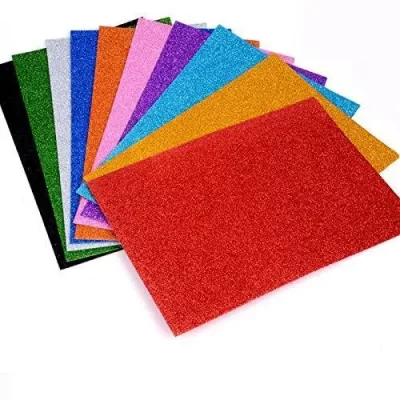 Glitter Sheets 10's pack assorted colors