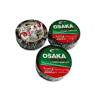 Osaka PVC Tape Black 8milx18mmx10yds
