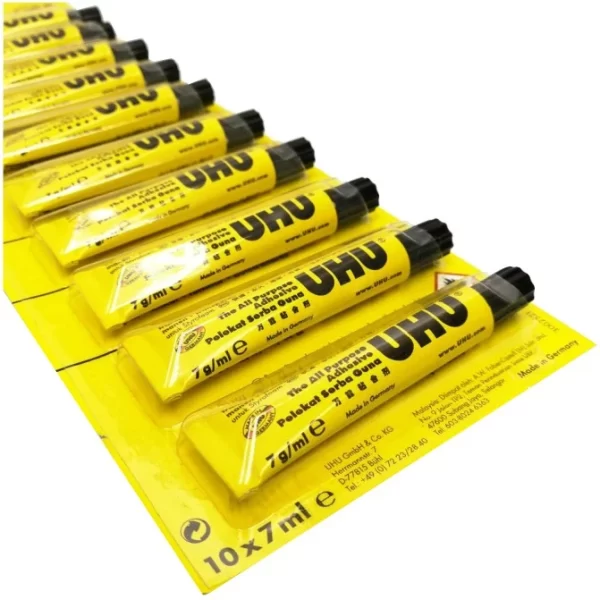 UHU Glue 7ml 10pcs in blister pack