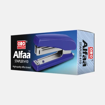 ORO Alfaa stapler 107 box on a clean white background