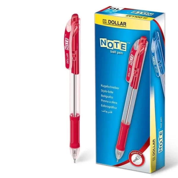 Dollar Note ball Pen Red 10's Pack
