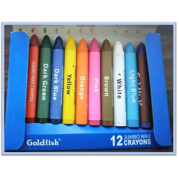 Goldfish Jumbo Wax Crayons 12pcs in