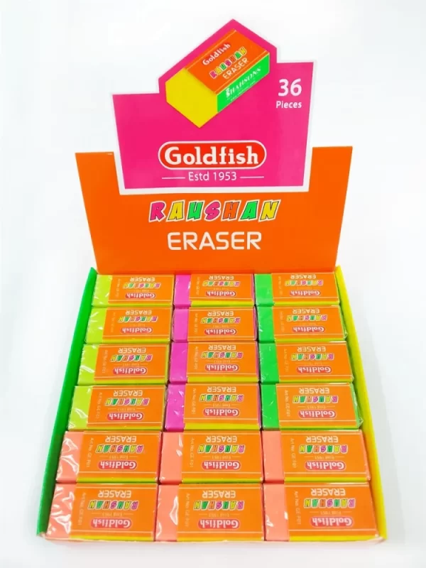 Goldfish Raushan Eraser 36pcs
