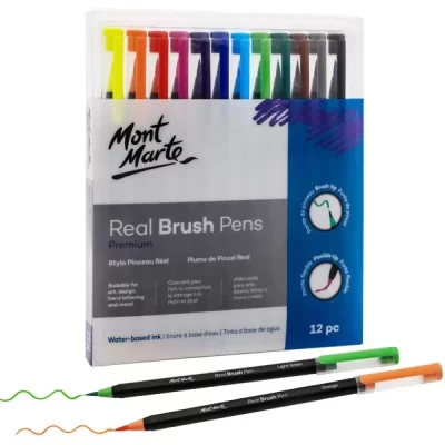 Mont Marte Real Brush Pens 12pcs