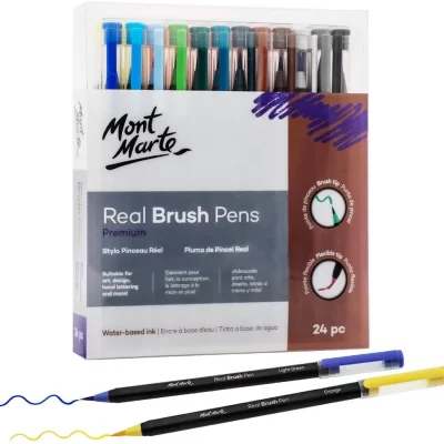 Mont Marte Real Brush Pens 24pcs