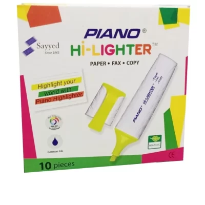 Piano Highlighter Chisel Tip 10's Pack