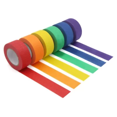 Colored Masking Tape 6pcs-Assorted colors
