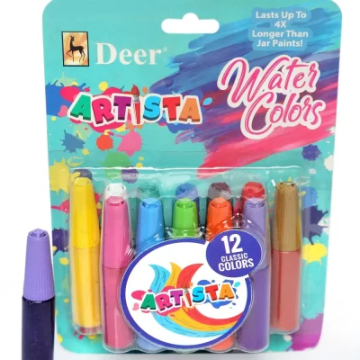 Deer Artista Watercolors12pcs in a blister packaging