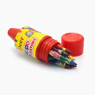 Deer Hippo Crayons 12pcs