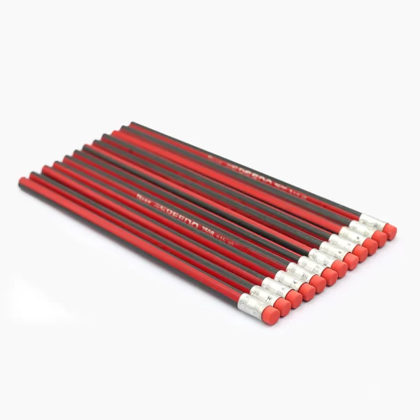 Deer Speedo Pencil 12pcs 2 ½ HB rubber tipped on a white background