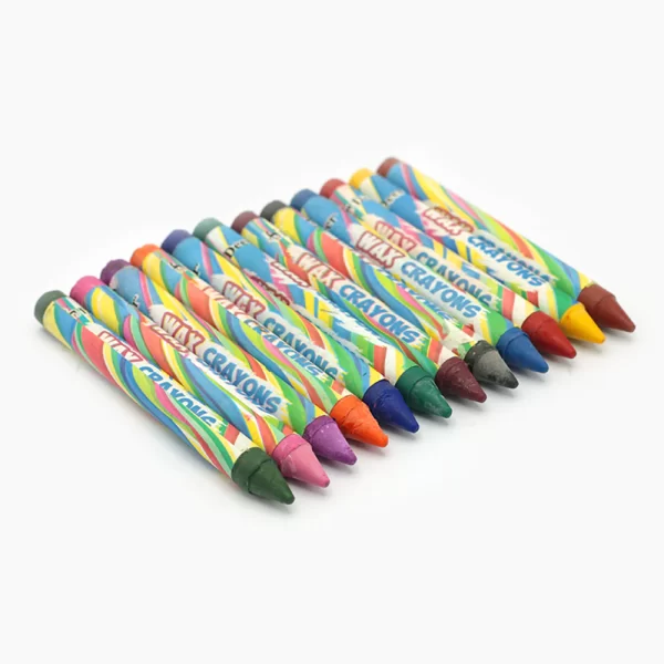 Deer Wax Crayons 12pcs on a white background