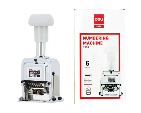 Deli Numbering Machine 7506 with 6 digits