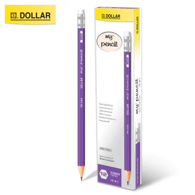 Dollar My Pencil 2HB Purple 12pcs in cardboard pack