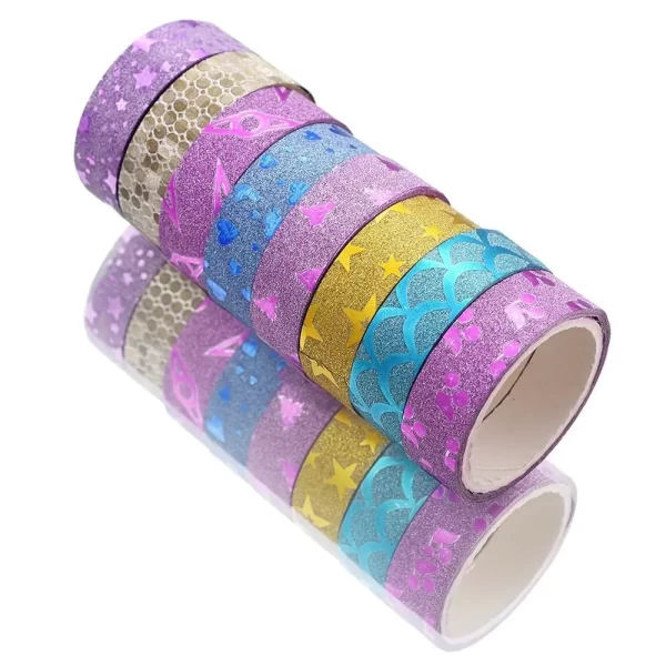 Glitter Tape in different sparkling colors and designs