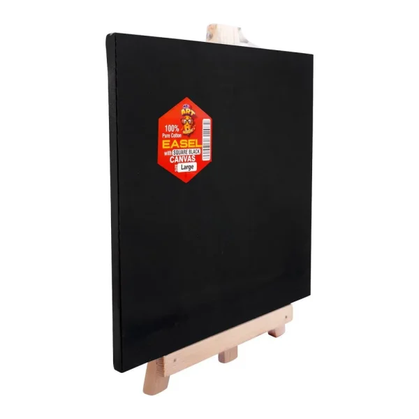 Mr. Art Cotton Easel Square Black Canvas Large on a white background