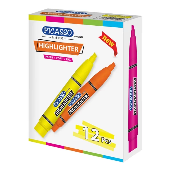 Picasso Highlighter 12pcs in cardboard pack