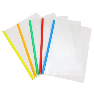 Stick File 12pcs assorted colors on a white background
