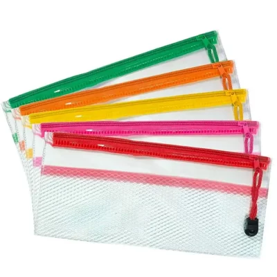 Transparent Pencil Pouch 5's on a white background