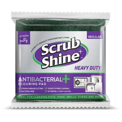 Scrub Shine Antibacterial Scouring Pad Regular