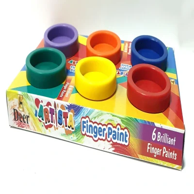 Deer Finger Paints 6 colors in a pack