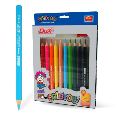 Dux Coloroni Jumbo Color Pencils 12 pcs With Sharpener