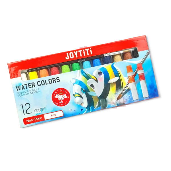 Joytiti Watercolors 6ml 12pcs in a cardboard pack