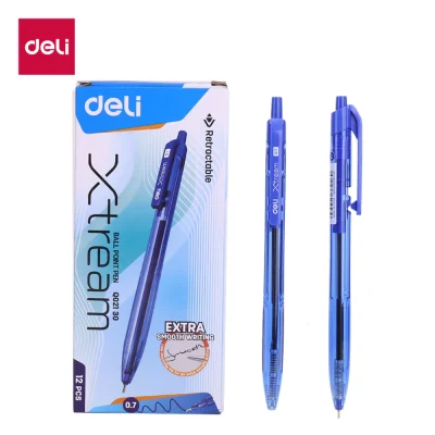 Deli Xtreme Ball Pen Blue 12's Pack