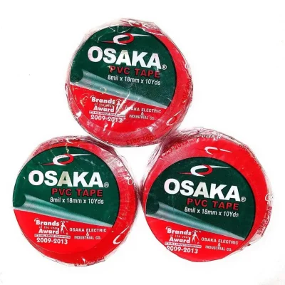 Osaka PVC Tape Red 8milx18mmx10yds