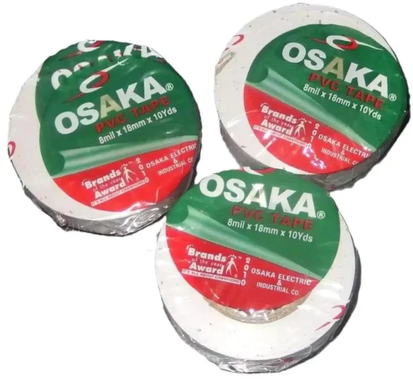 Osaka PVC Tape White 8milx18mmx10yds