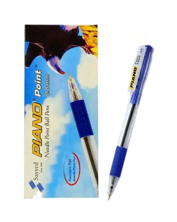 Piano Ball Pen Black 10pcs Pack on a white background