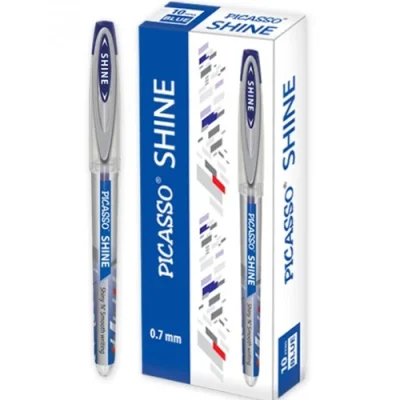 Picasso Shine Ball Pen Blue 10's Pack